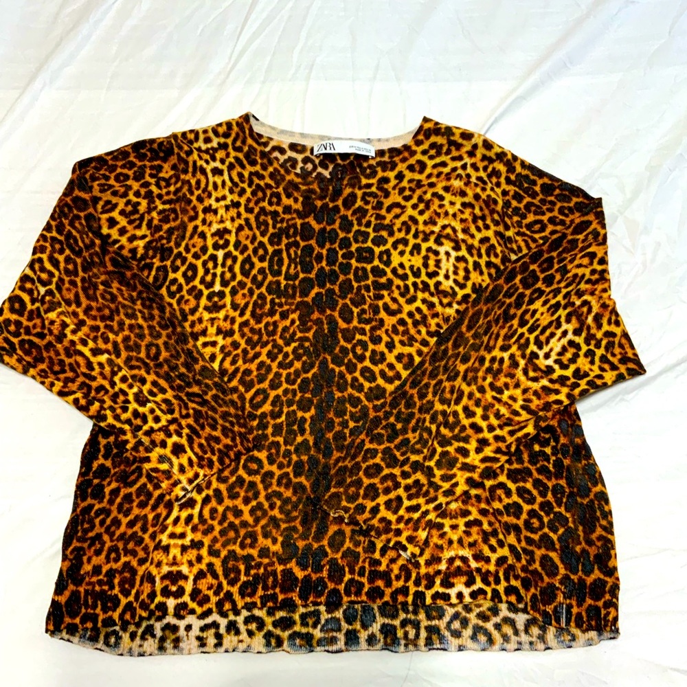 Zara leopard top